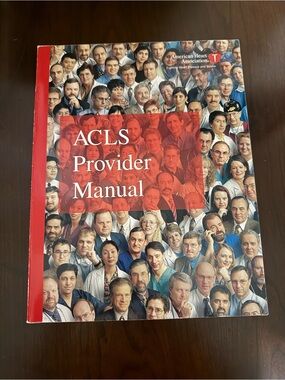ACLS Provider Manual - Red & Multicolor Cover
